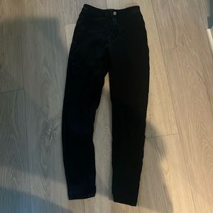 black high waisted skinny jeggings